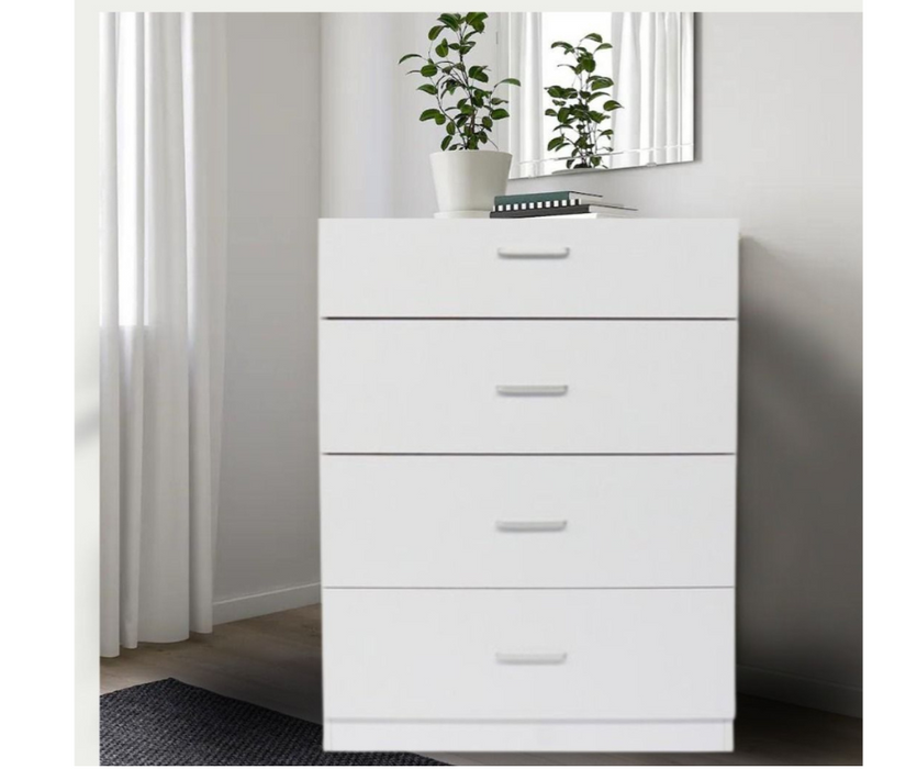 Milton 4 Chest of Deep Drawers Tallboy White | Liverpool & ST Marys NSW