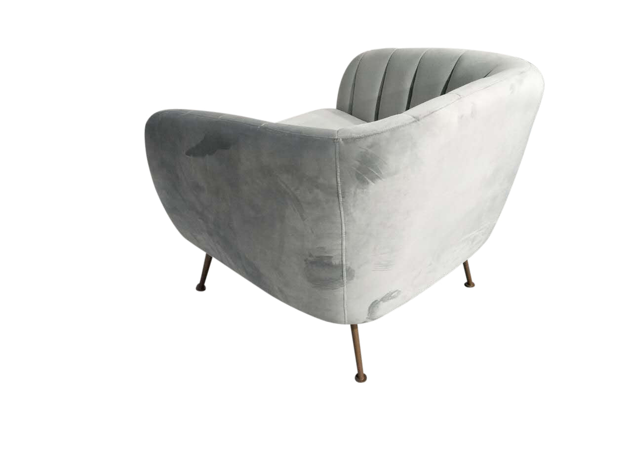 Chiswick Velvet Chair, Grey