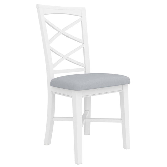 Hampton Cross Back Dining Chair, White