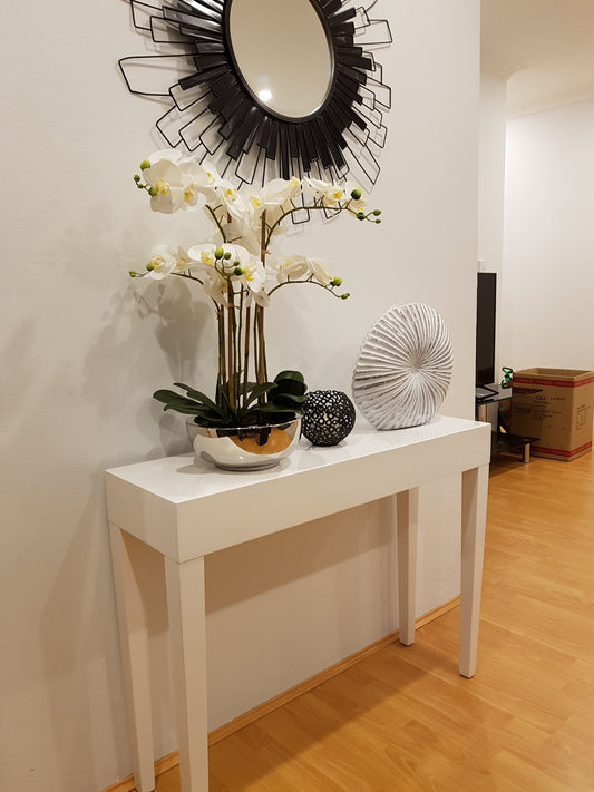 Waverly Console Table in Gloss White 100cm