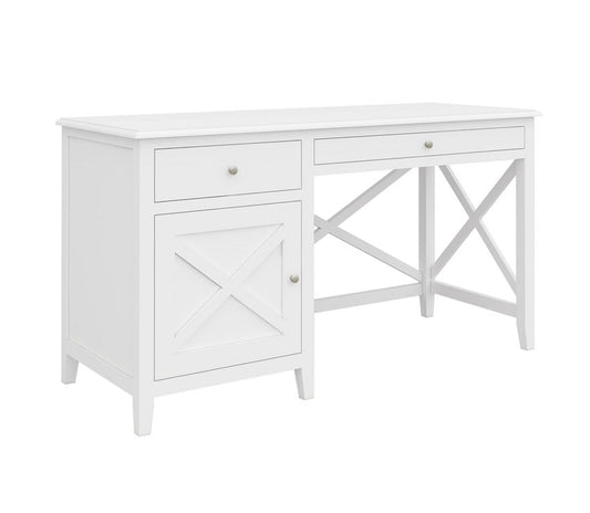 Hampton Desk with Drawers White 140cm x 55cm