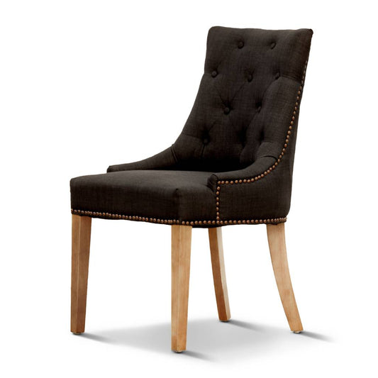 Monava Upholstered Dining Chair, Black