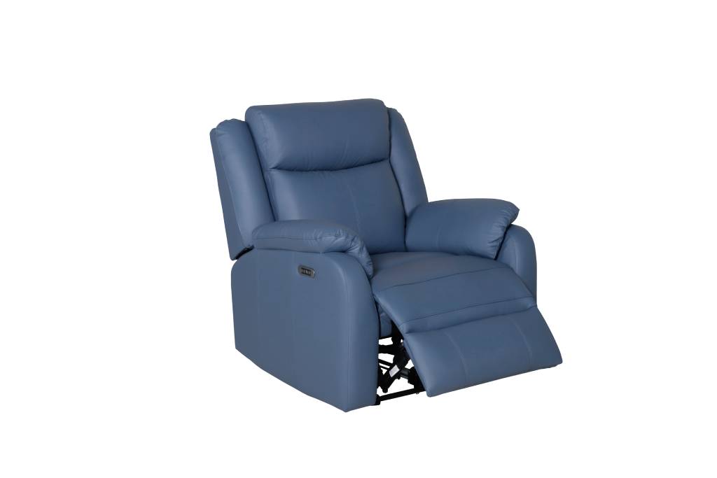 Montana Electric Recliner Lounge in Full Leather