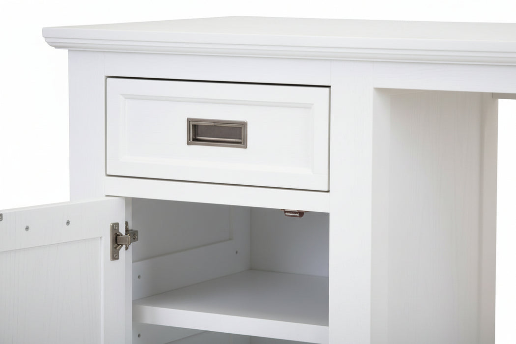Coastal White Study Desk 150cm