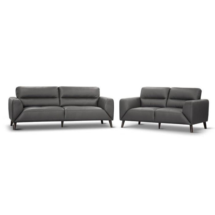 Sonoma Sofa Lounge in Leather, Gunmetal