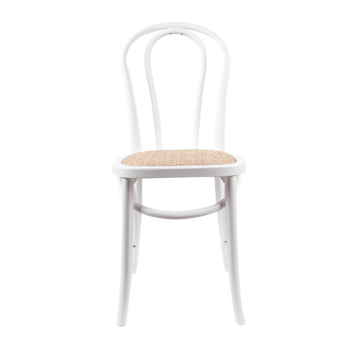 Wallace Commercial Grade Bentwood Dining Chair, White